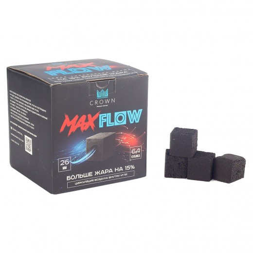 Уголь Crown MaxFlow (26 мм, 64 кубика) — 